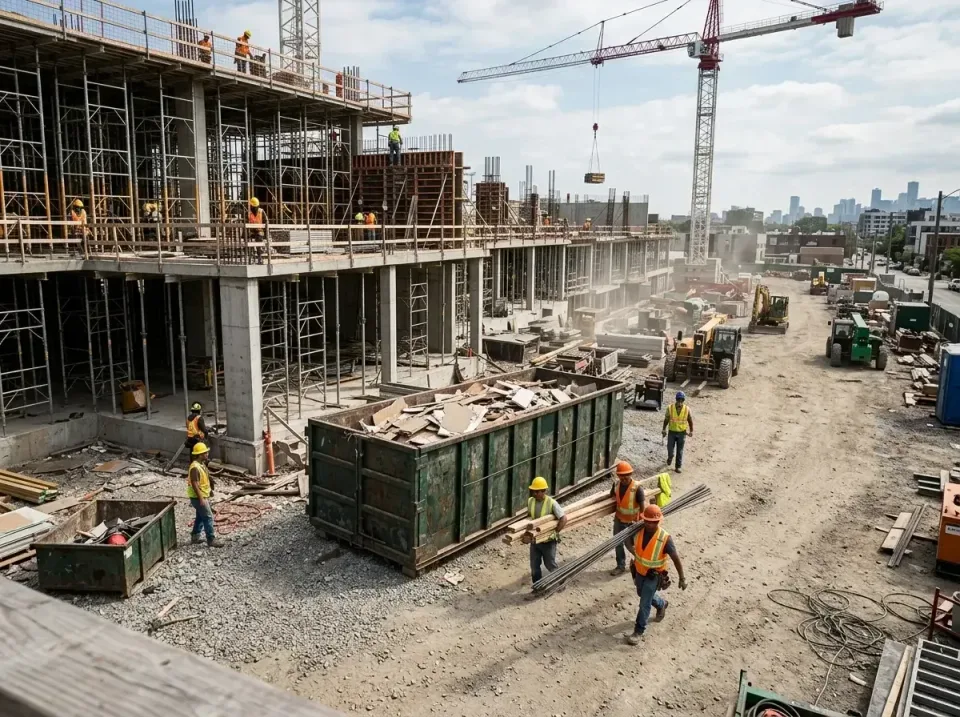 commercial-construction-site-w-002 — frequently asked questions, Low Cost Construction Dumpster Rental in Highland Park, NJ